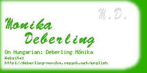 monika deberling business card